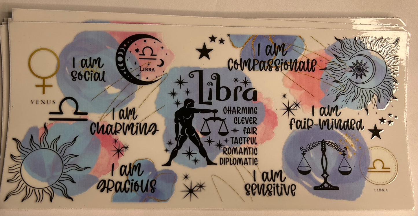 LIBRA star sign uv wrap