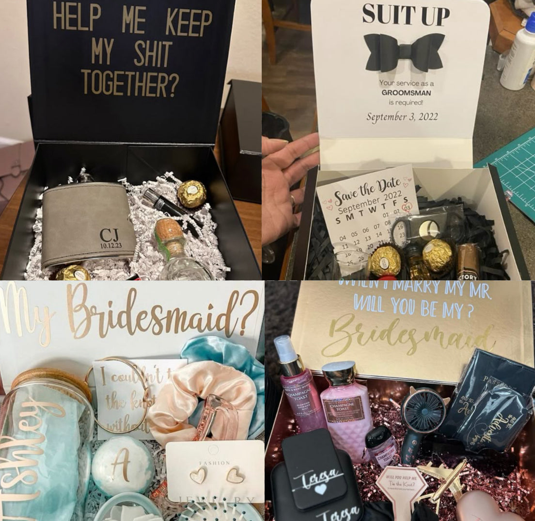 bridesmaids/groomsmen boxes