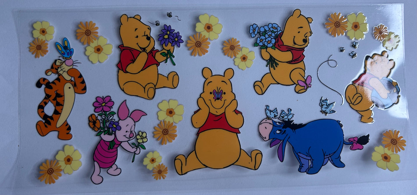 Pooh bear & friends floral uv wrap