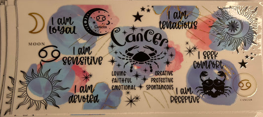 CANCER star sign uv wrap