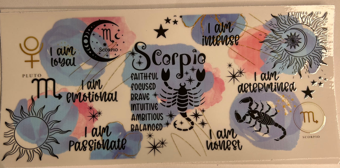 SCORPIO star sign uv wrap