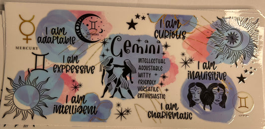 GEMINI star sign uv wrap