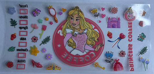Princess Aurora coffee uv wrap