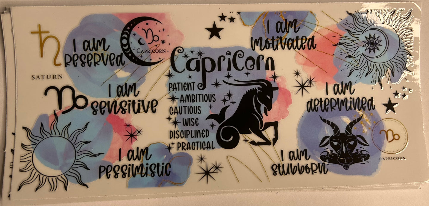 CAPRICORN star sign uv wrap