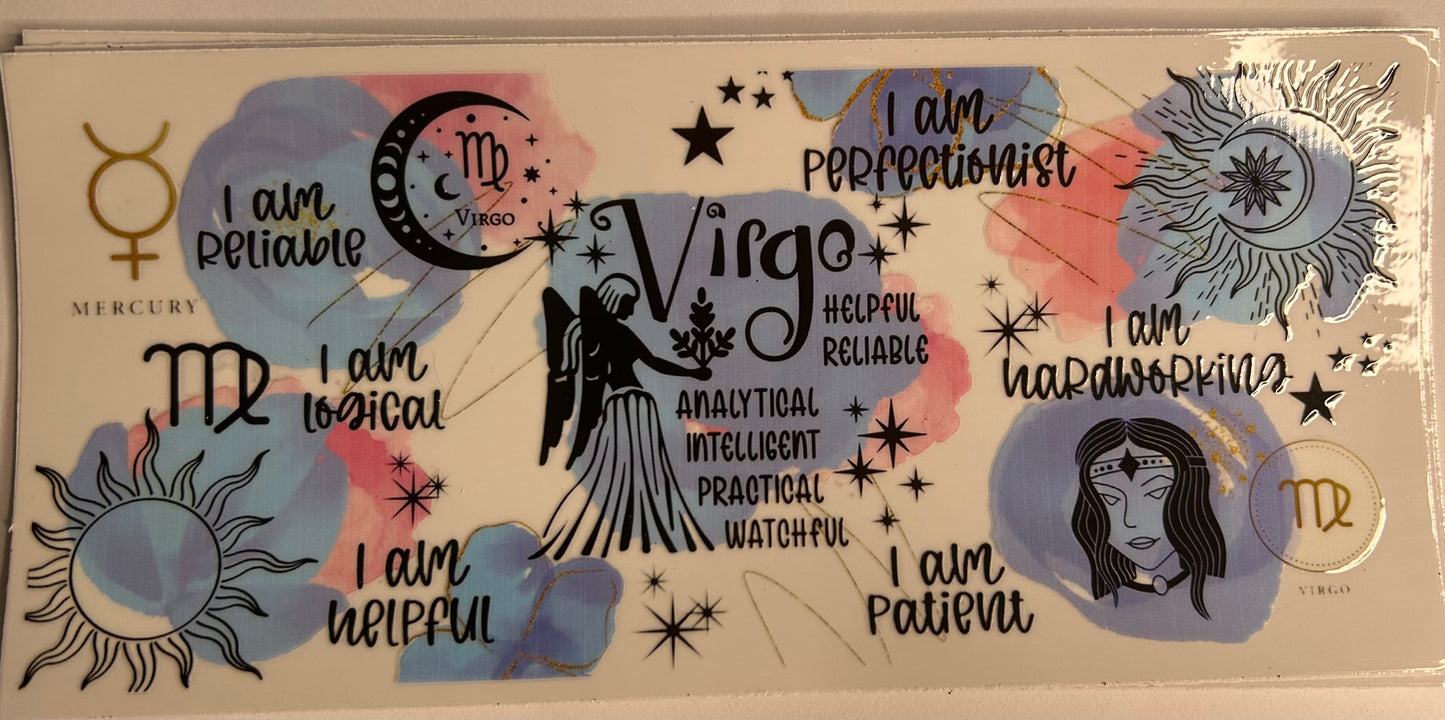 VIRGO star sign uv wrap