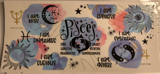 PISCES star sign uv wrap