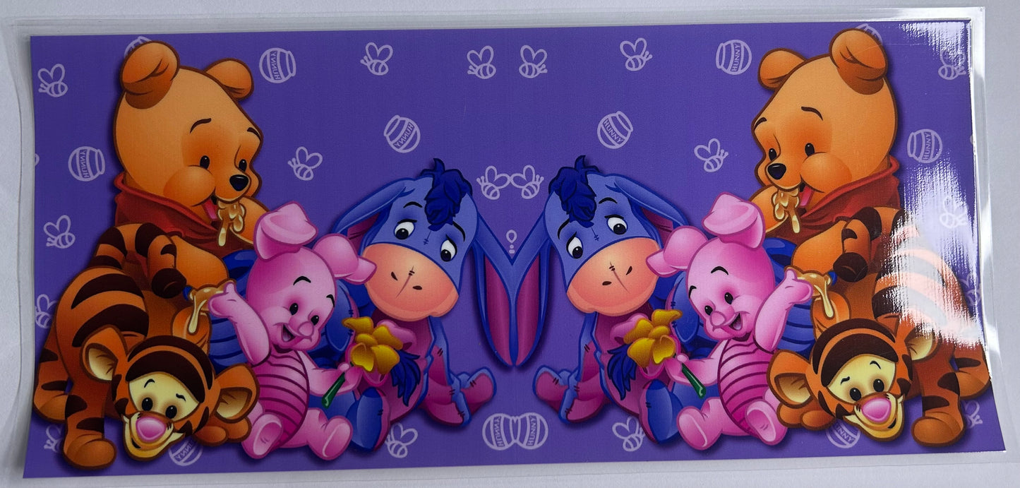 Pooh bear - purple uv wrap