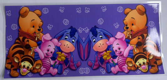 Pooh bear - purple uv wrap